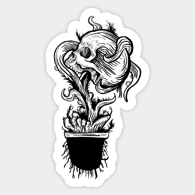 Unpotted Sticker by Uglyblacksheep